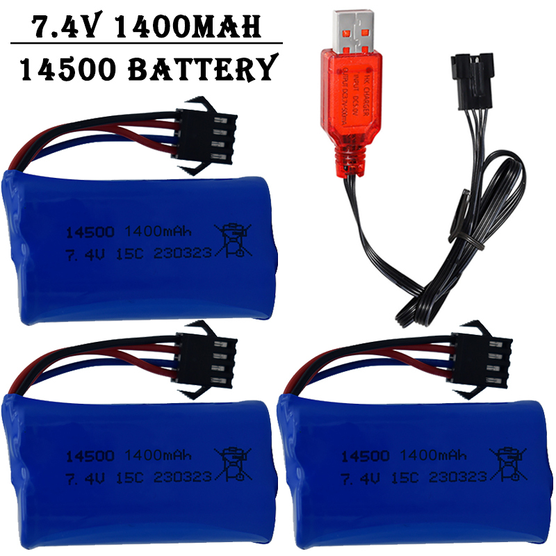 7.4V 1400mAh 14500 lithium-ion – Drone Battery Li-Ion recenzja i cena