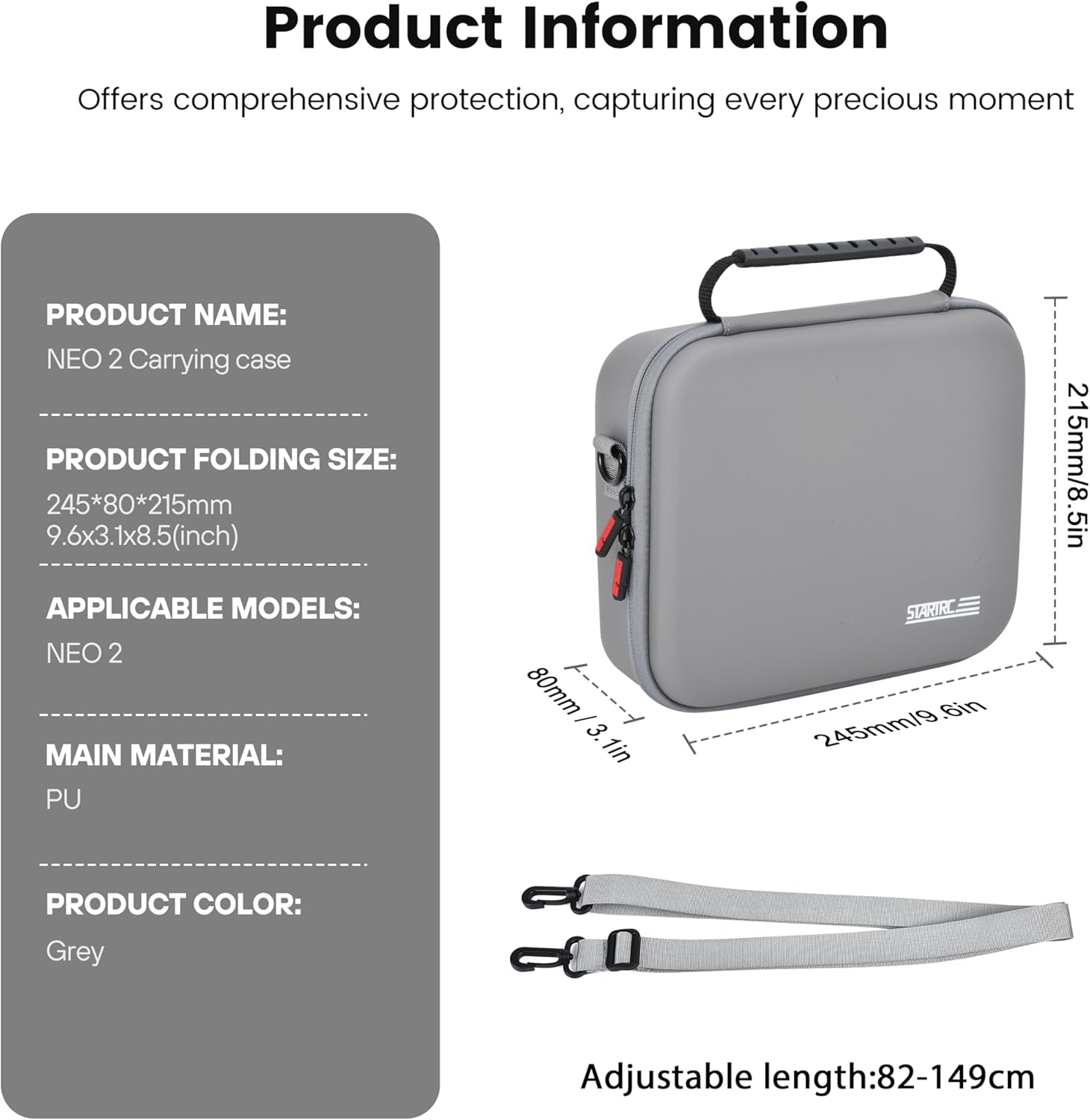 STARTRC Neo 2 Portable PU Shou – Drone Battery Case recenzja i cena