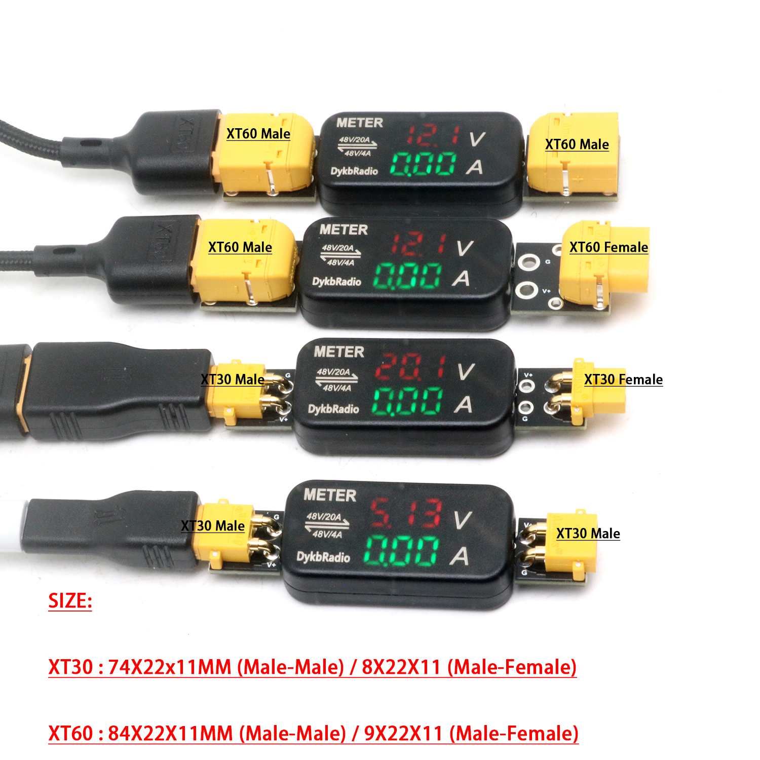 XT30/XT60 20A/4A DC Voltage Cu – Drone Battery Voltage Checker recenzja i cena
