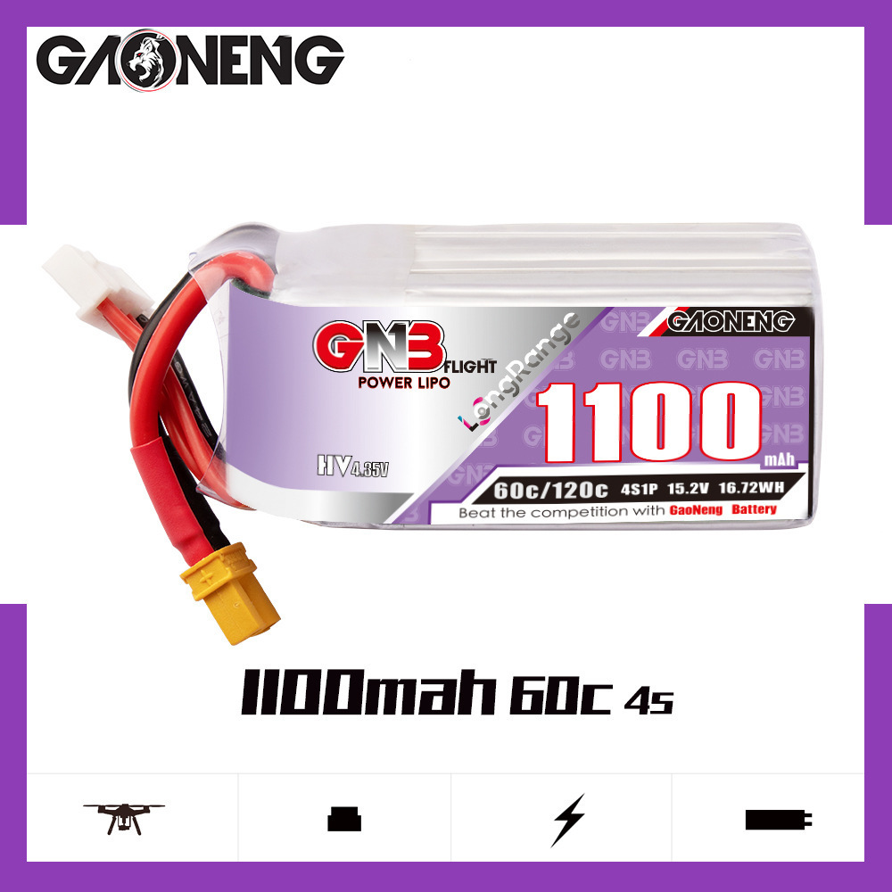 GNB 4S 1100mAh 60C/120C HV Lip – Drone Battery 4S recenzja i cena