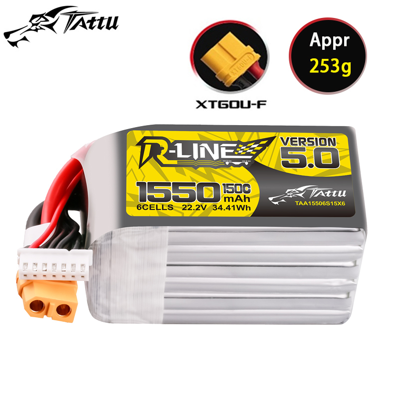 TATTU-R-LINE 5.0 22.2V 1550mAh – Drone Battery 6S recenzja i cena