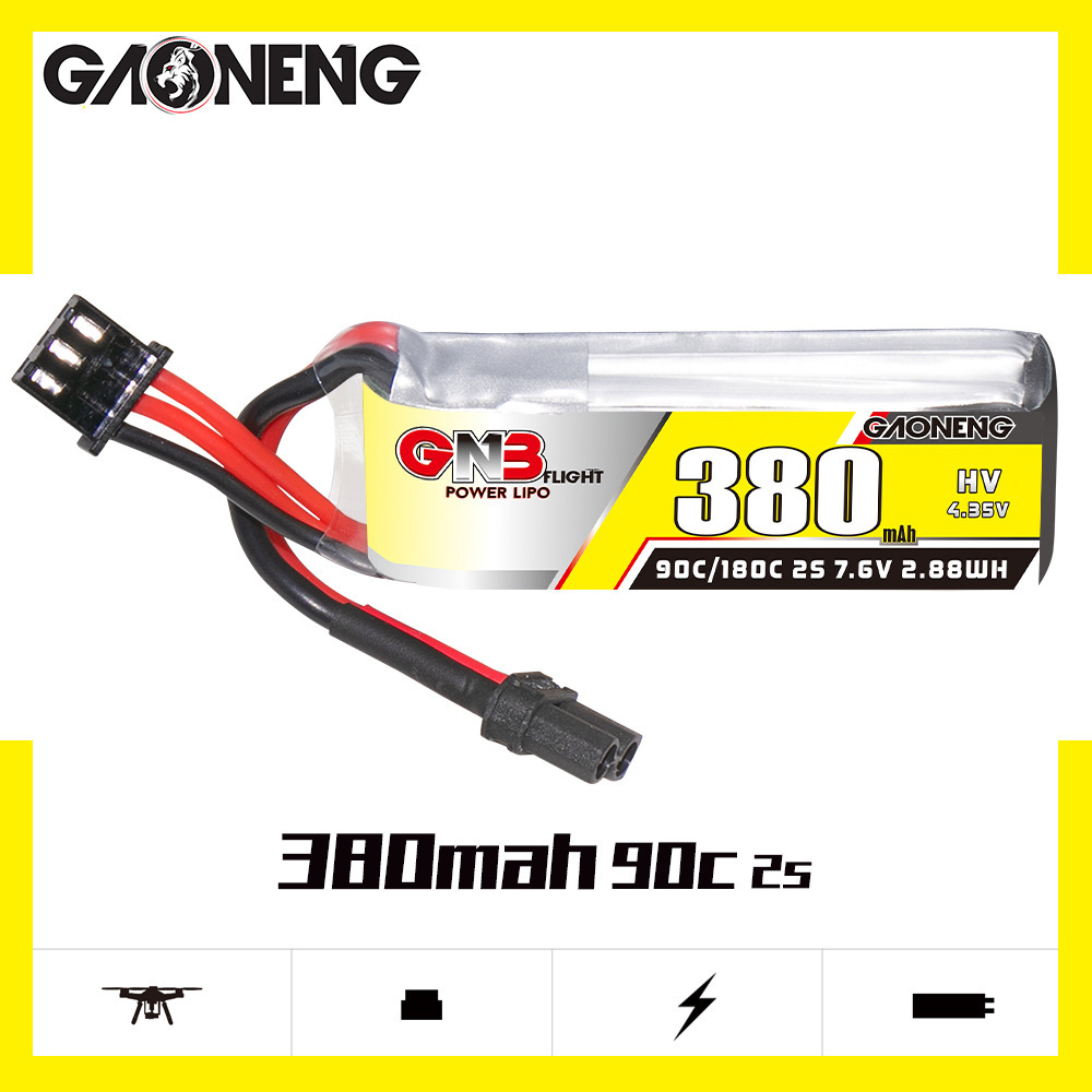 GNB 2S 7.6V 380mAh 90C/180C Li – Drone Battery Lipo recenzja i cena