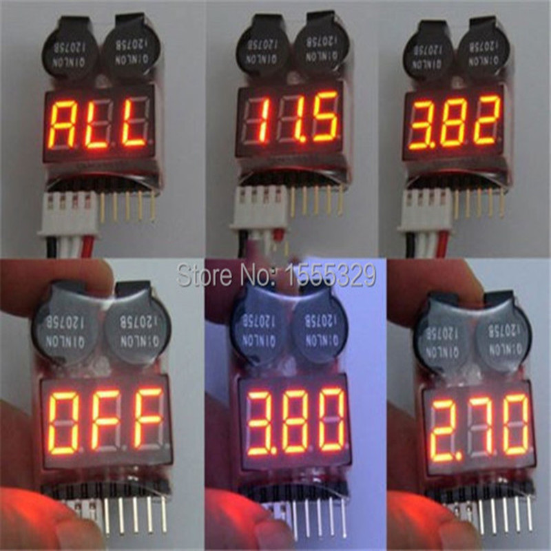 2Pcs 1S-8S LiPo Battery Voltag – Drone Battery Voltage Checker recenzja i cena