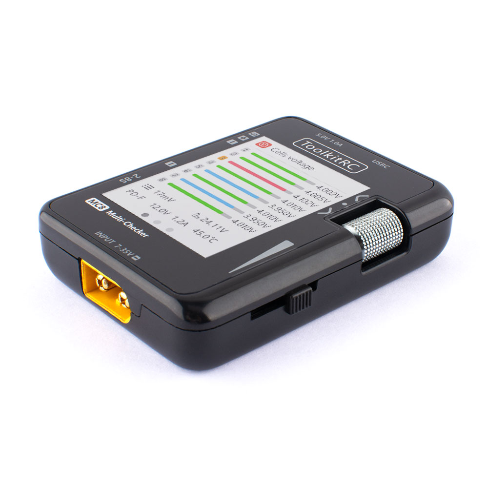 ToolkitRC MC8 Mini Size Cell c – Drone Battery Voltage Checker recenzja i cena