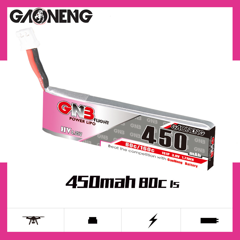GNB HV 1S 3.8V 450mAh 80C/160C – Drone Battery Lipo recenzja i cena