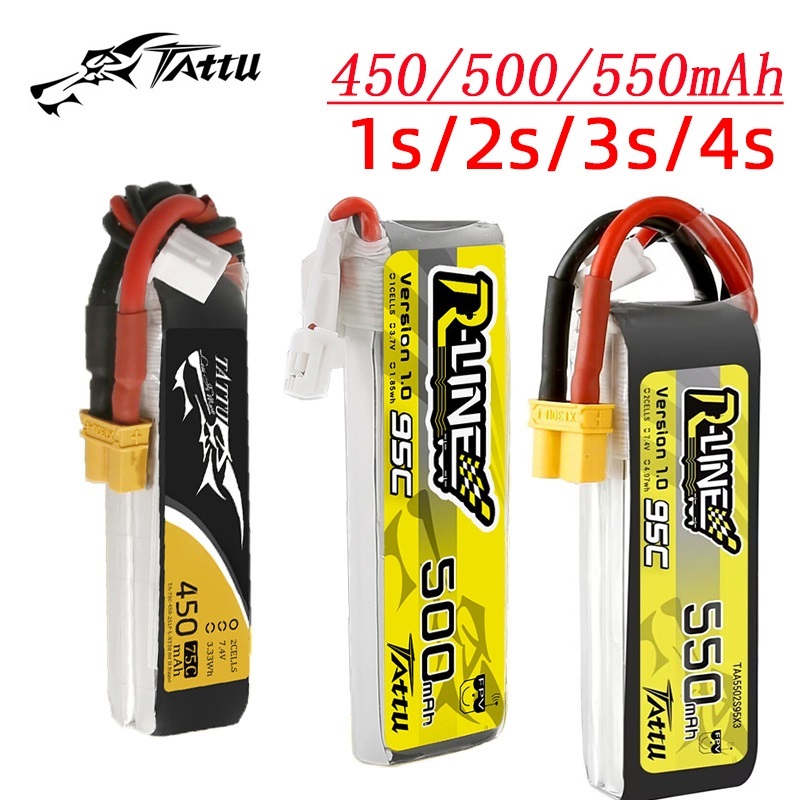 3Pcs NEW TATTU 450/500/550mAh  – Drone Battery 4S recenzja i cena