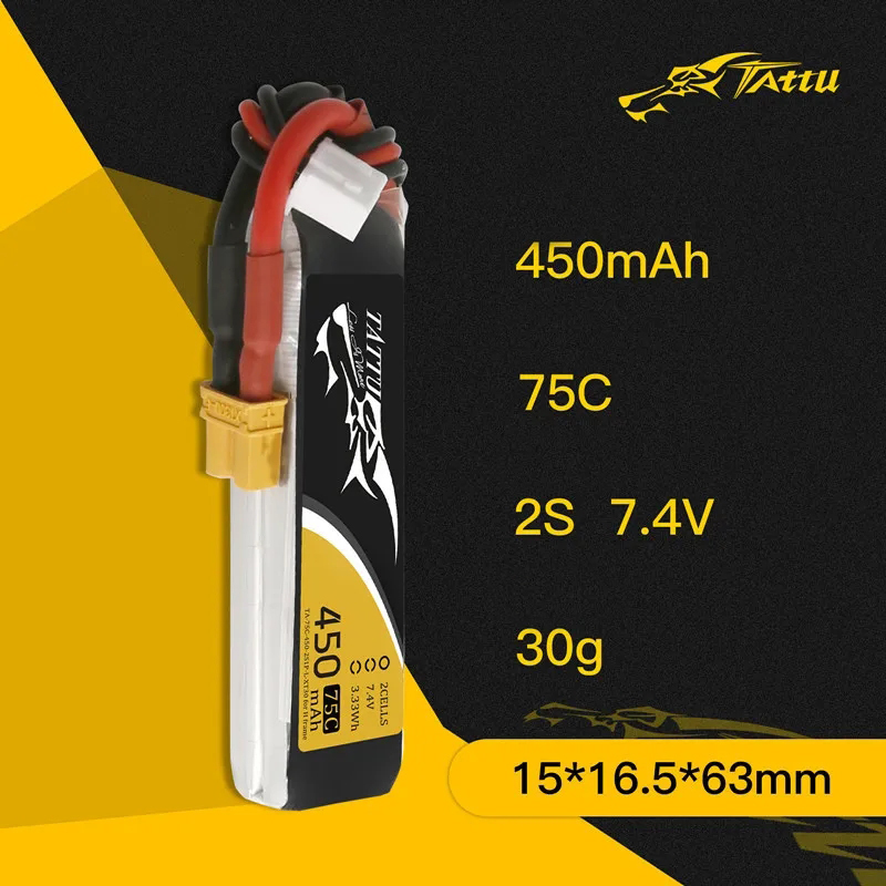 3Pcs NEW TATTU 450/500/550mAh  – Drone Battery 4S recenzja i cena