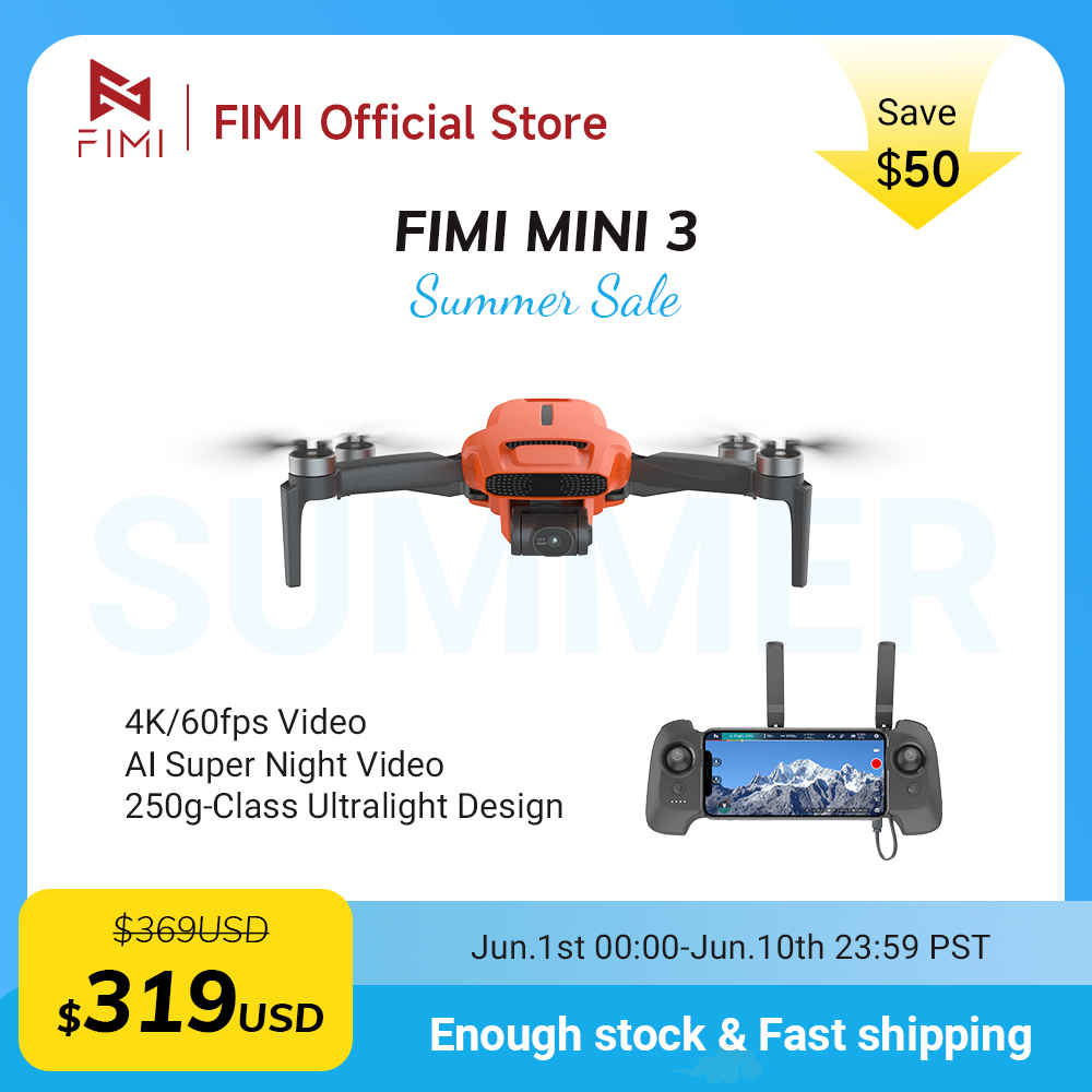 FIMI MINI 3 Camere drone 4K 60 – Drone Battery Smart recenzja i cena
